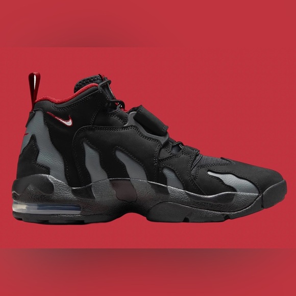 Nike Air DT Max '96 Falcons Black Team Anthracite Fire Red HQ3620-010 sz 12 Men - Picture 3 of 7